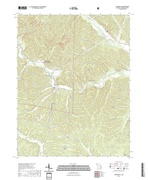 Centerville topographic map thumbnail