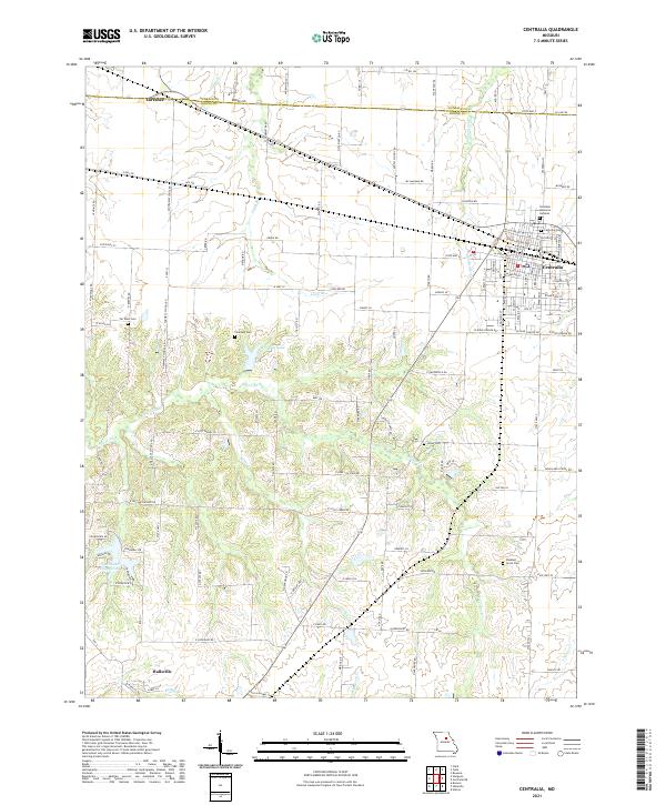 Centralia topographic map thumbnail