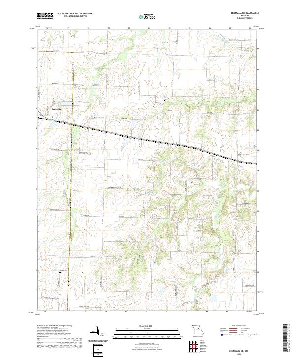 Centralia NE topographic map thumbnail