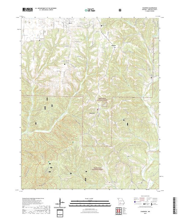 Chadwick topographic map thumbnail