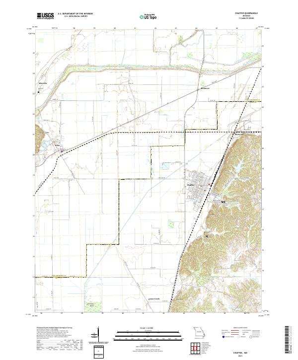 Chaffee topographic map thumbnail