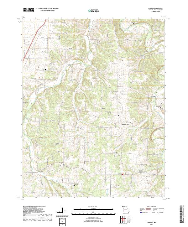 Charity topographic map thumbnail