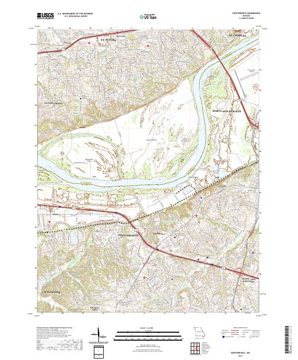 Chesterfield topographic map thumbnail
