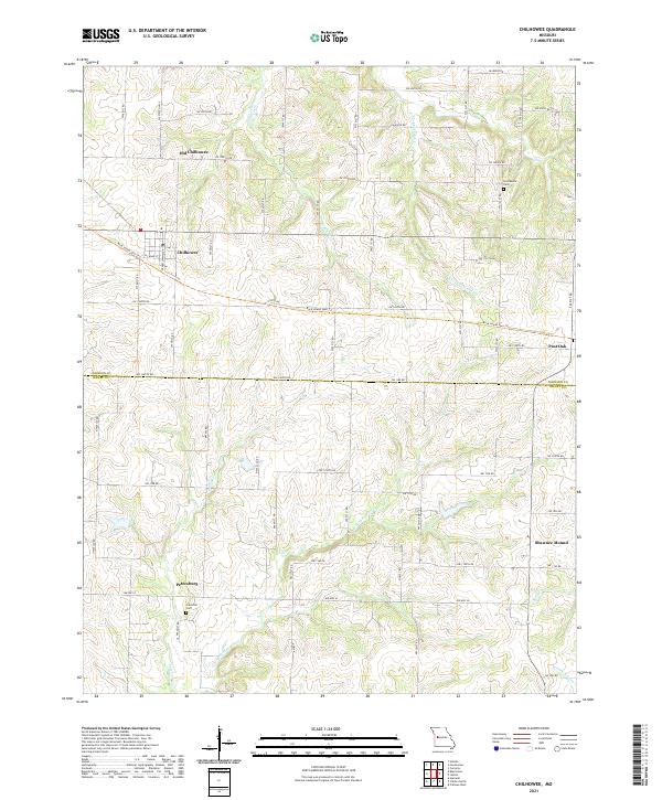 Chilhowee topographic map thumbnail