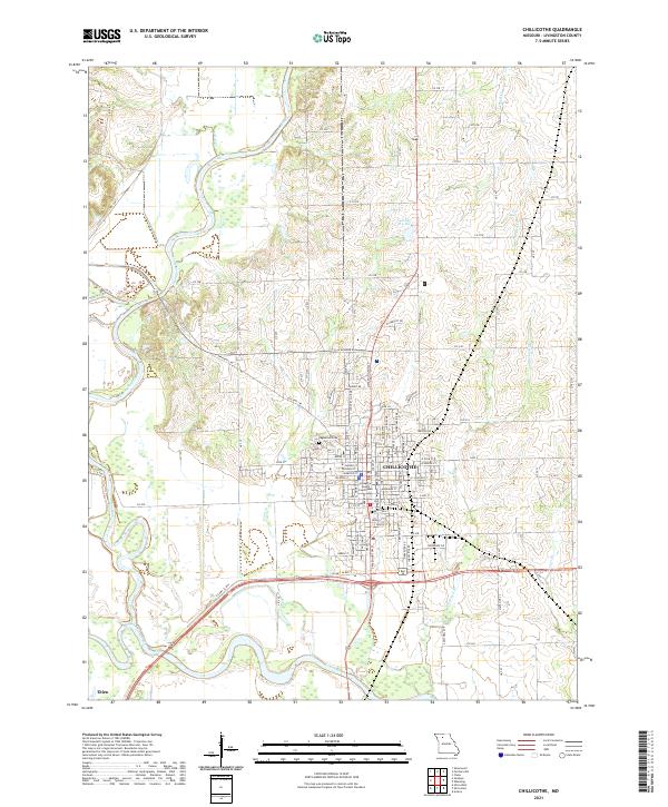 Chillicothe topographic map thumbnail