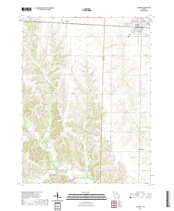 Clarence topographic map thumbnail