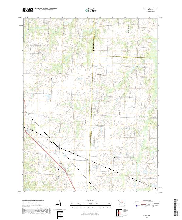 Clark topographic map thumbnail