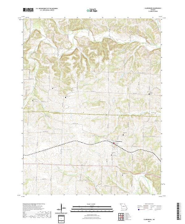 Clarksburg topographic map thumbnail
