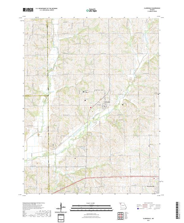 Clarksdale topographic map thumbnail