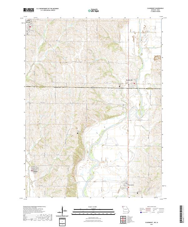 Clearmont topographic map thumbnail
