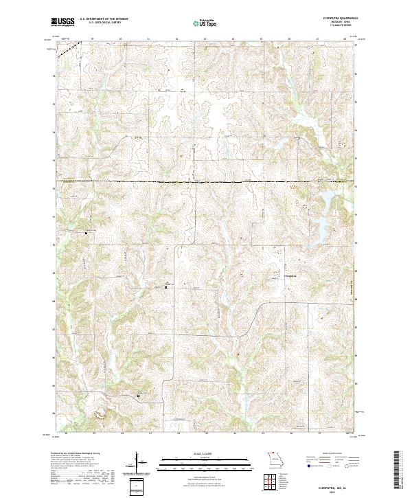 Cleopatra topographic map thumbnail