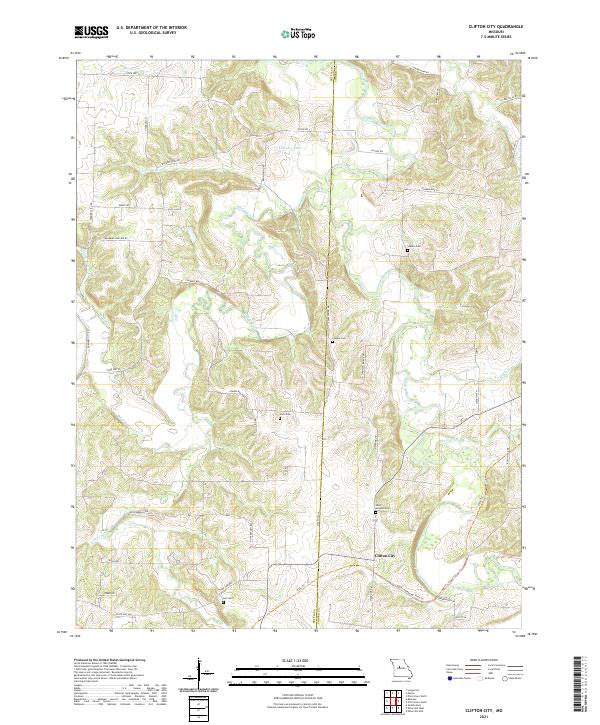 Clifton City topographic map thumbnail