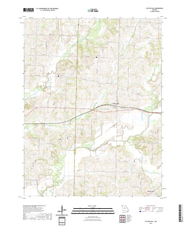 Clifton Hill topographic map thumbnail