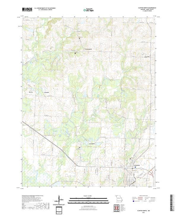 Clinton North topographic map thumbnail