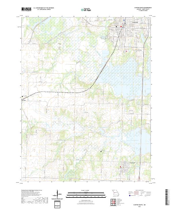 Clinton South topographic map thumbnail