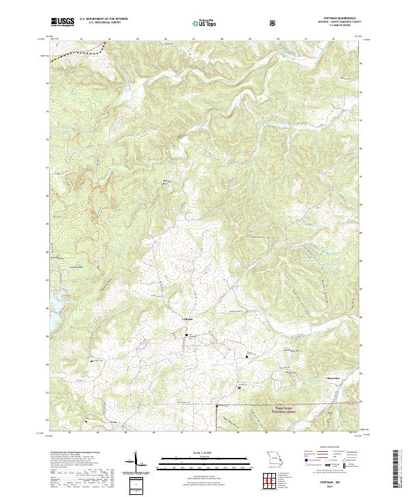 Coffman topographic map thumbnail