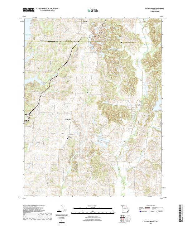 College Mound topographic map thumbnail