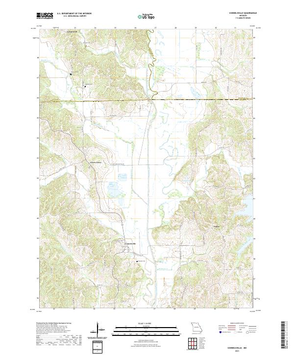 Connelsville topographic map thumbnail