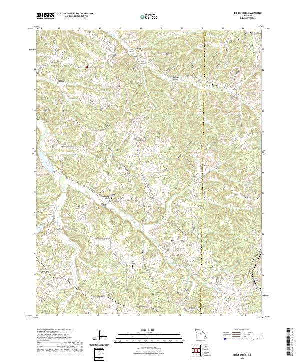 Conns Creek topographic map thumbnail