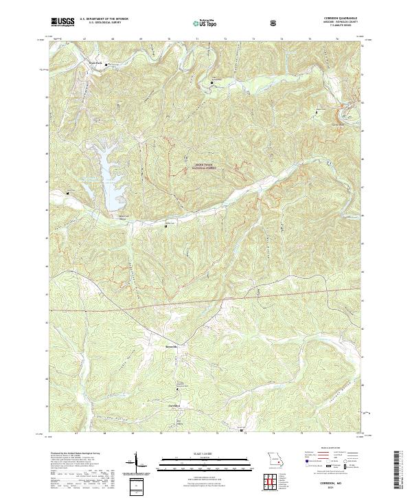 Corridon topographic map thumbnail