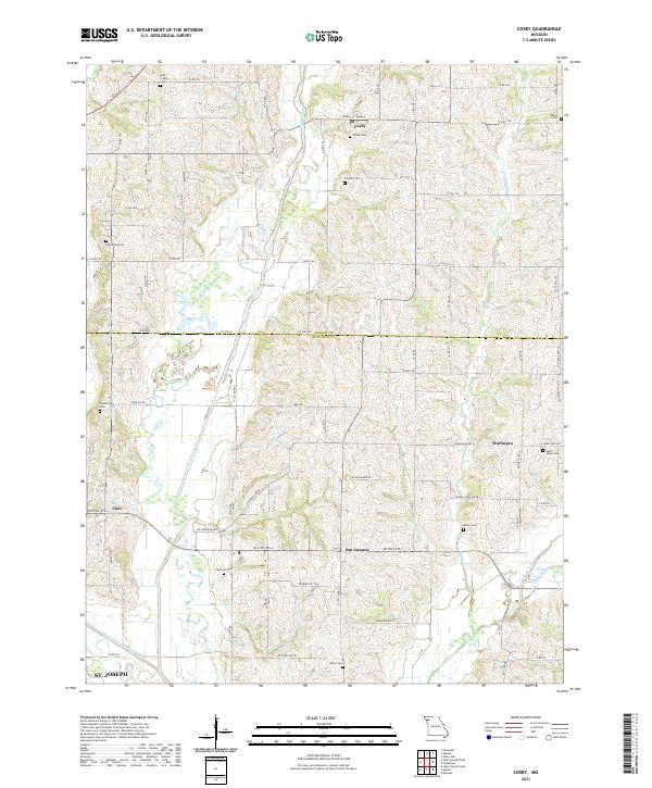 Cosby topographic map thumbnail