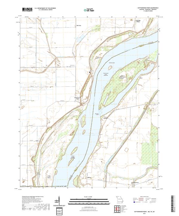 Cottonwood Point topographic map thumbnail