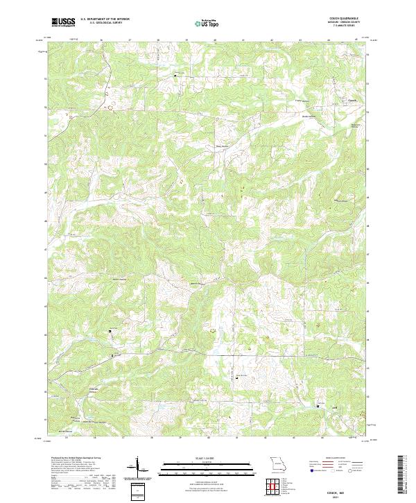 Couch topographic map thumbnail