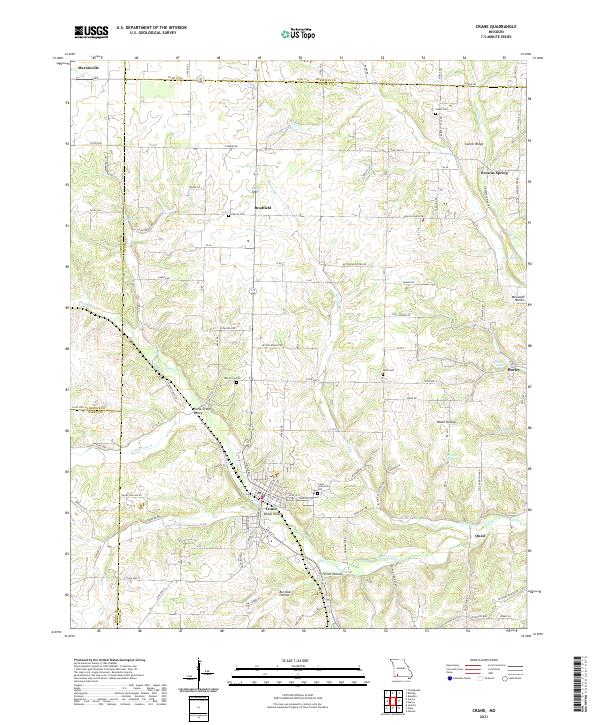 Crane topographic map thumbnail