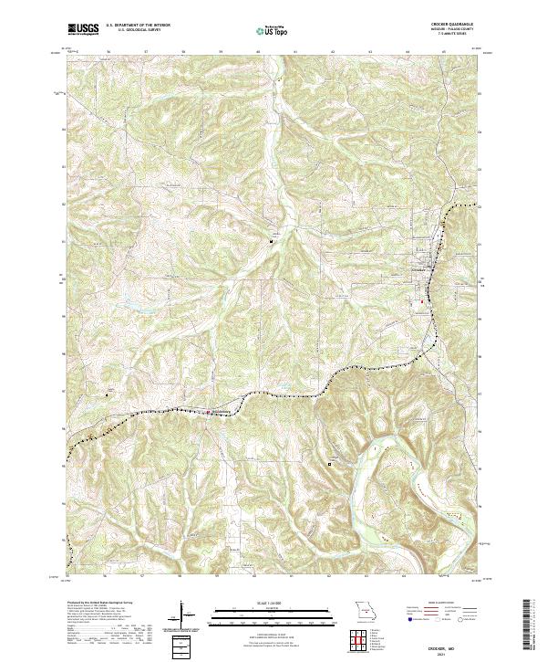 Crocker topographic map thumbnail