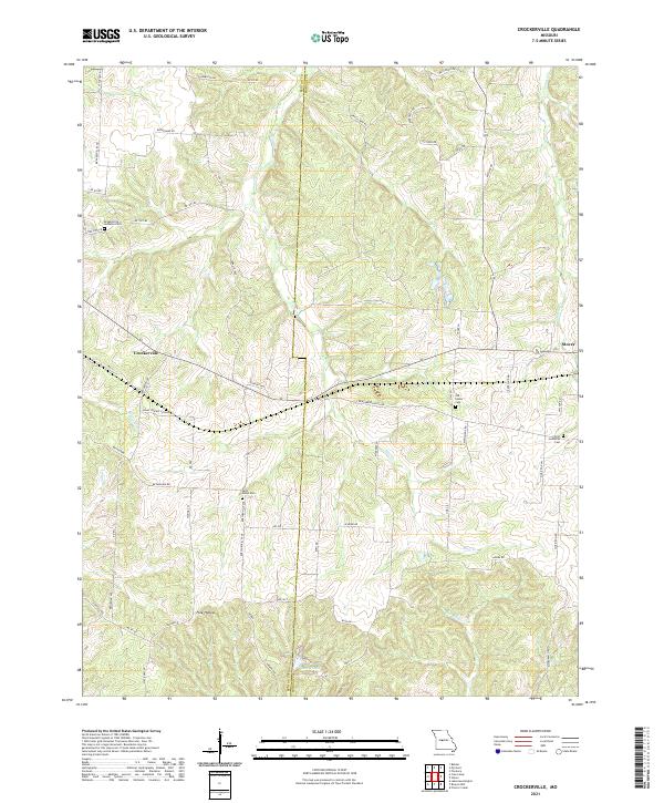 Crockerville topographic map thumbnail