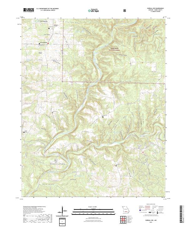 Cureall NW topographic map thumbnail