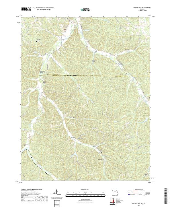 Cyclone Hollow topographic map thumbnail
