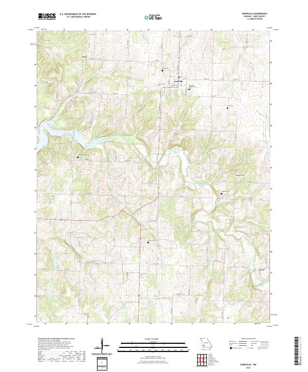 Dadeville topographic map thumbnail
