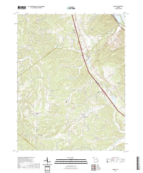 Danby topographic map thumbnail
