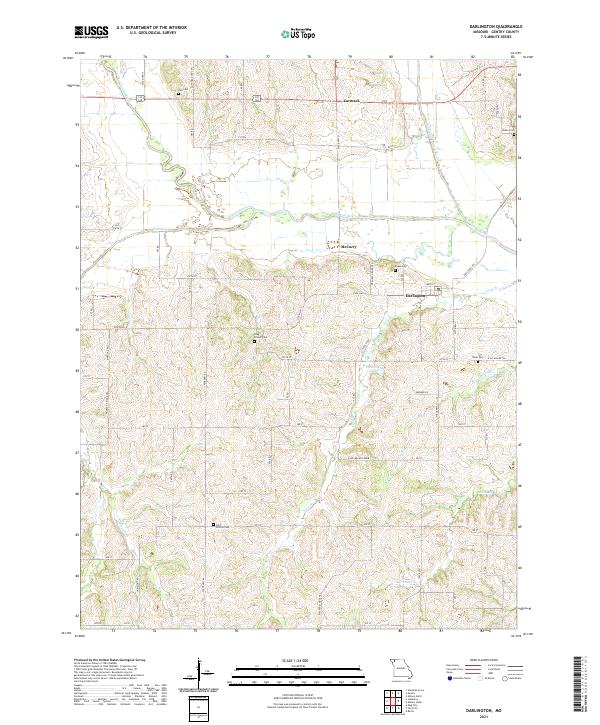 Darlington topographic map thumbnail