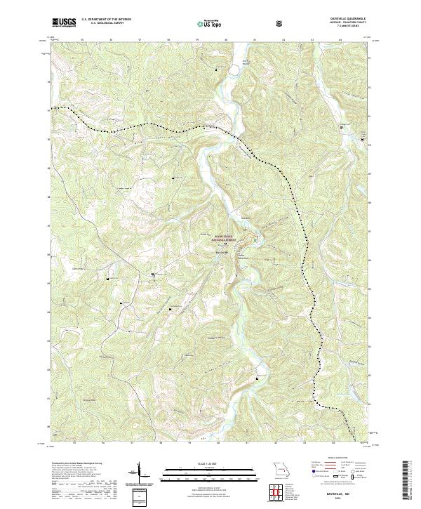 Davisville topographic map thumbnail