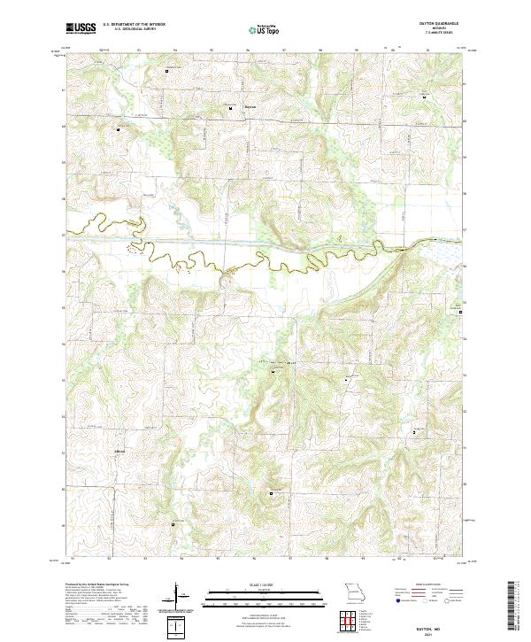 Dayton topographic map thumbnail