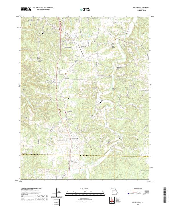 Decaturville topographic map thumbnail