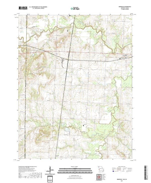 Deerfield topographic map thumbnail