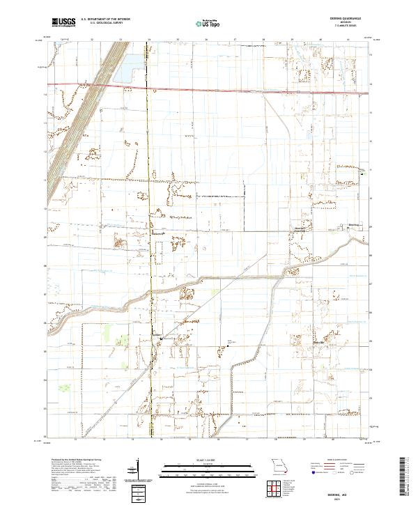 Deering topographic map thumbnail
