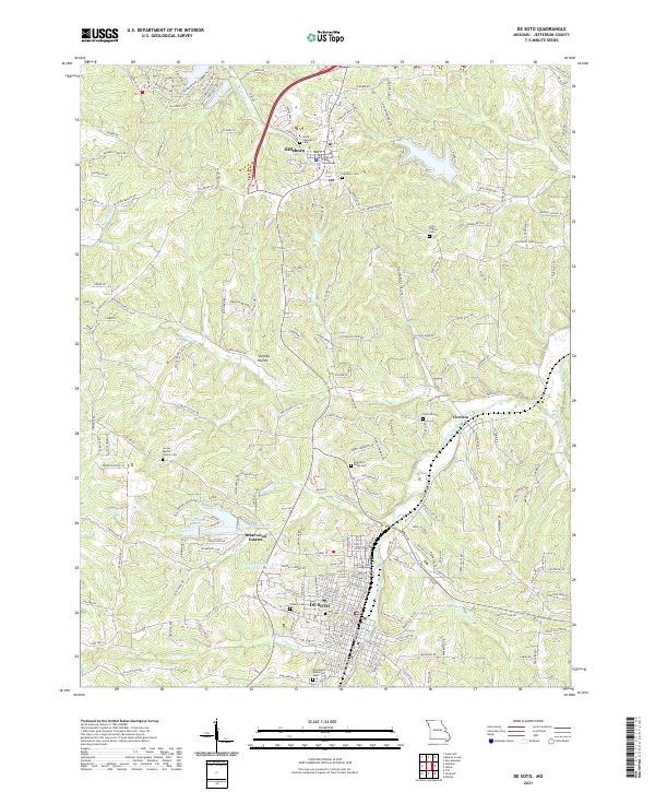 De Soto topographic map thumbnail