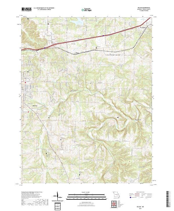 Dillon topographic map thumbnail