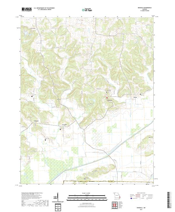 Dongola topographic map thumbnail