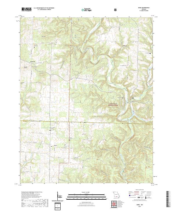 Dora topographic map thumbnail