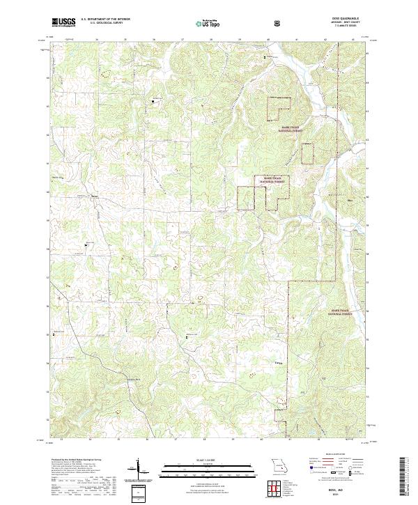 Doss topographic map thumbnail