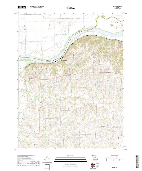 Dover topographic map thumbnail