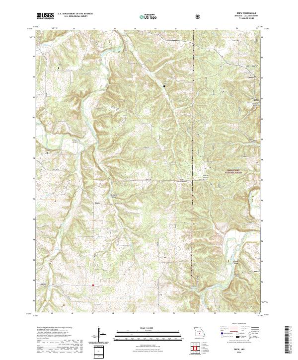 Drew topographic map thumbnail