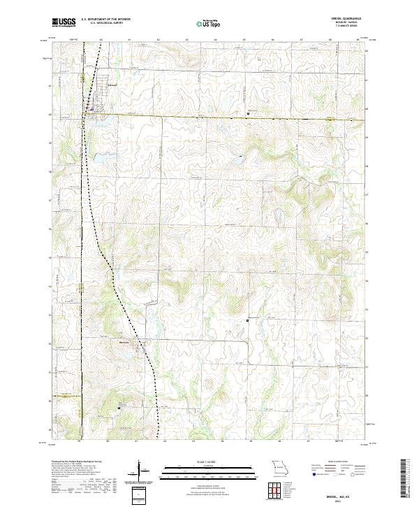 Drexel topographic map thumbnail