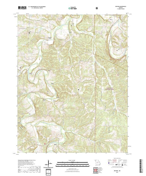 Drynob topographic map thumbnail
