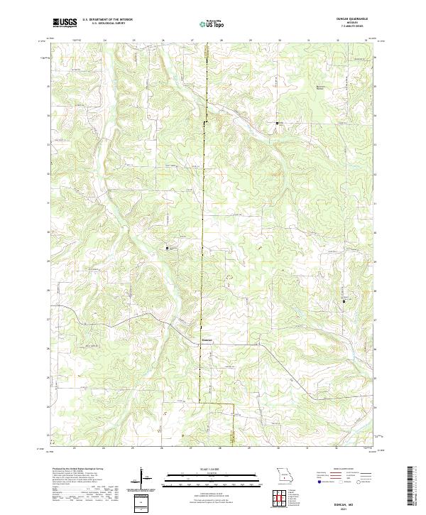 Duncan topographic map thumbnail